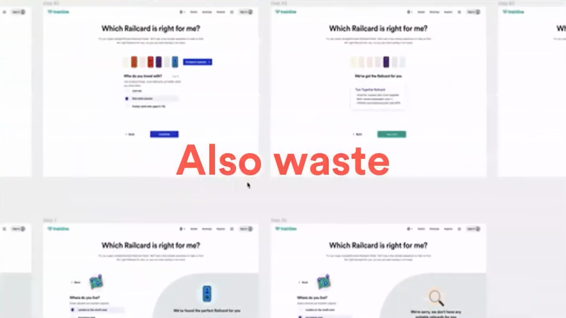 Different examples of product development waste